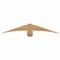Ekena Millwork Bellingham Timber Gable Bracket, Western Red Cedar, 60"W x 10"H x 5 1/2"D x 5 1/2"F, 4/12 Pitch GBW060X10X0606BEL00SWR - alternate 1